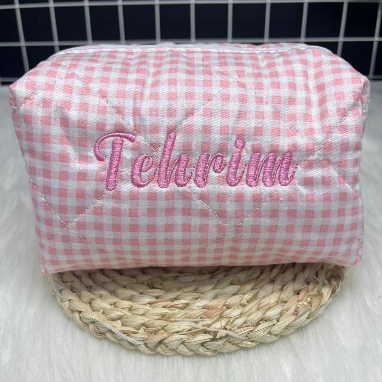 Large Capacity Striped Cosmeti - Travel Accessories Toiletries ulasan dan harga