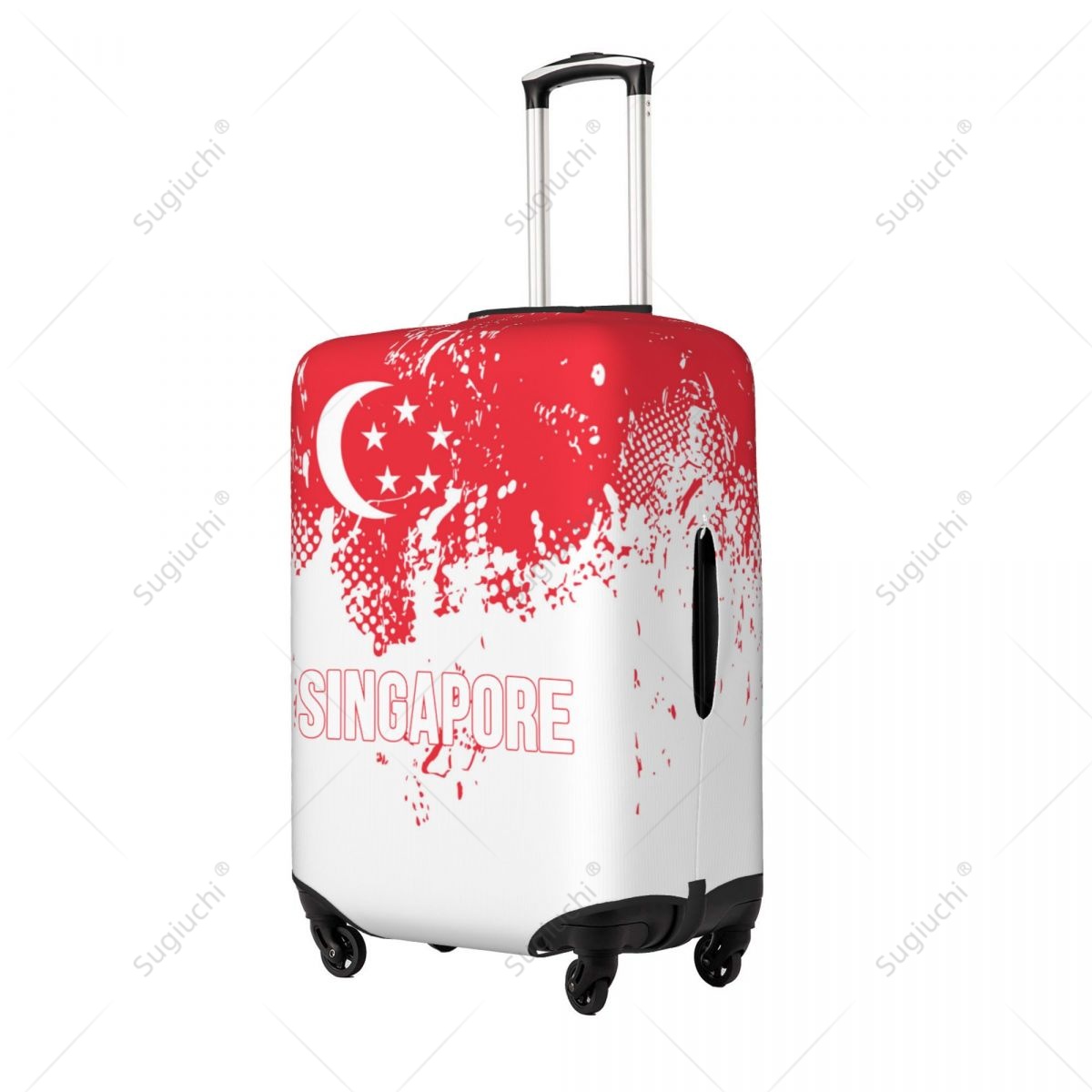 Singapore Flag Luggage Cover S - Travel Accessories Singapore ulasan dan harga