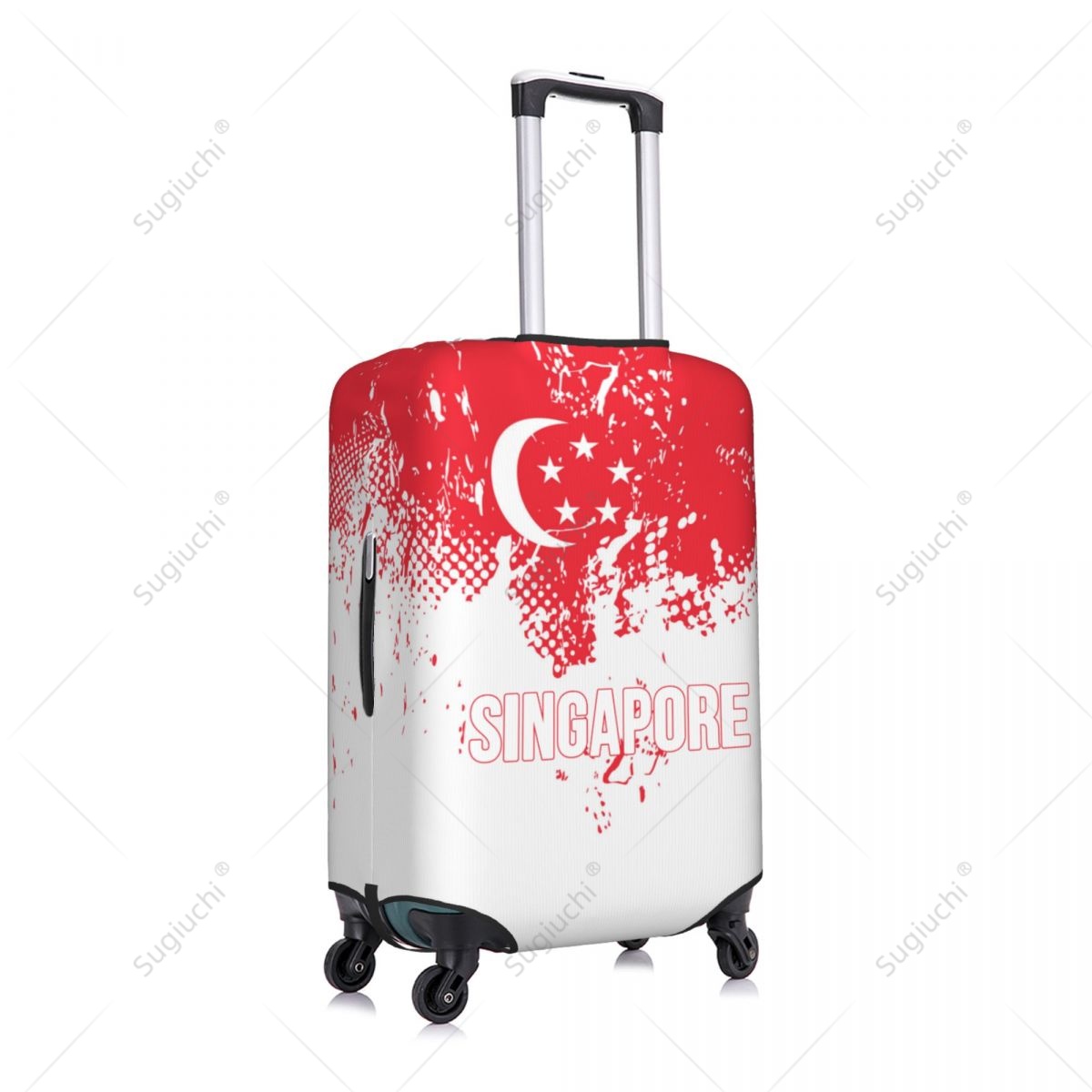 Singapore Flag Luggage Cover S - Travel Accessories Singapore ulasan dan harga