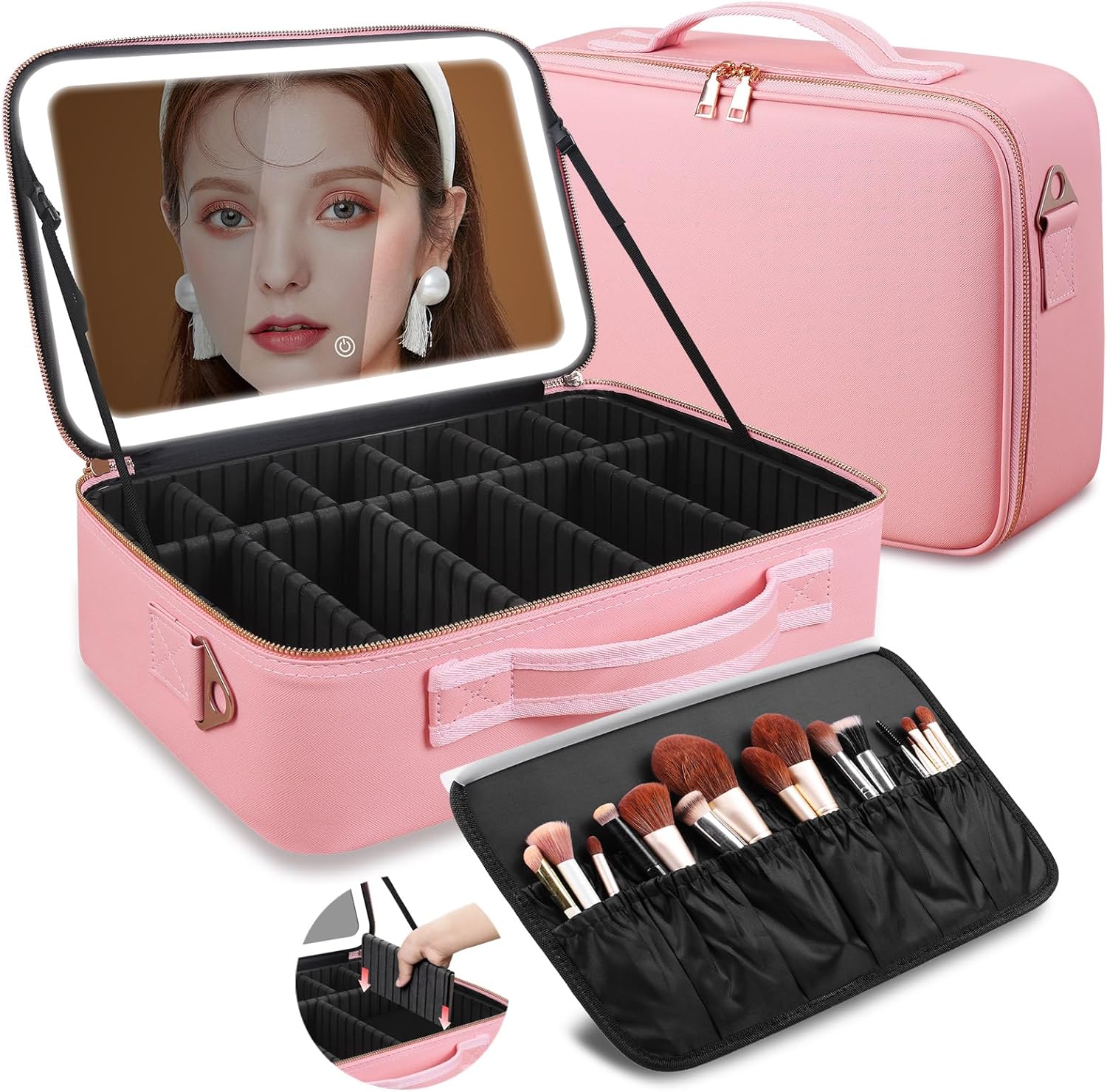Large Capacity Makeup Bag 15'' - Travel Accessories Toiletries ulasan dan harga