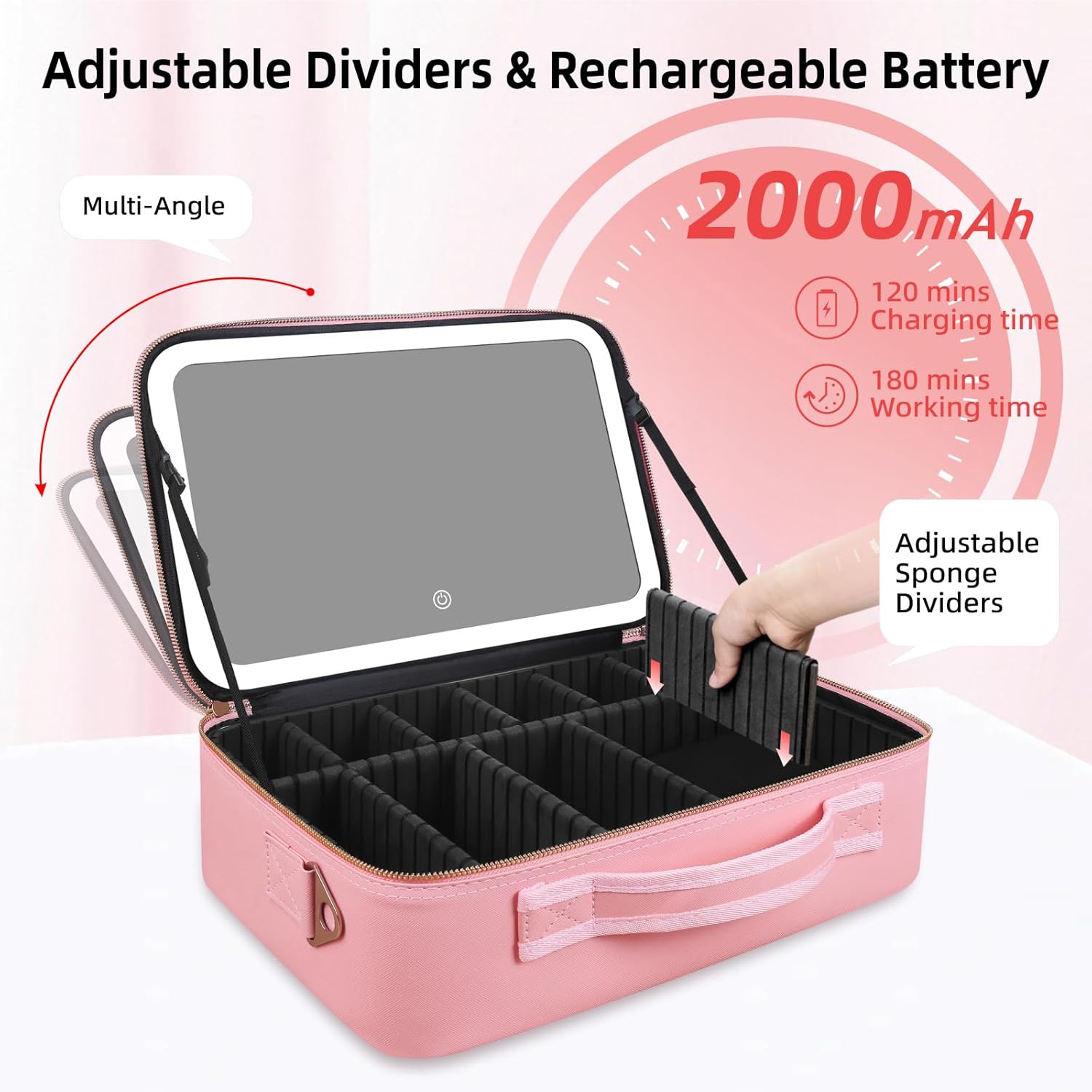 Large Capacity Makeup Bag 15'' - Travel Accessories Toiletries ulasan dan harga