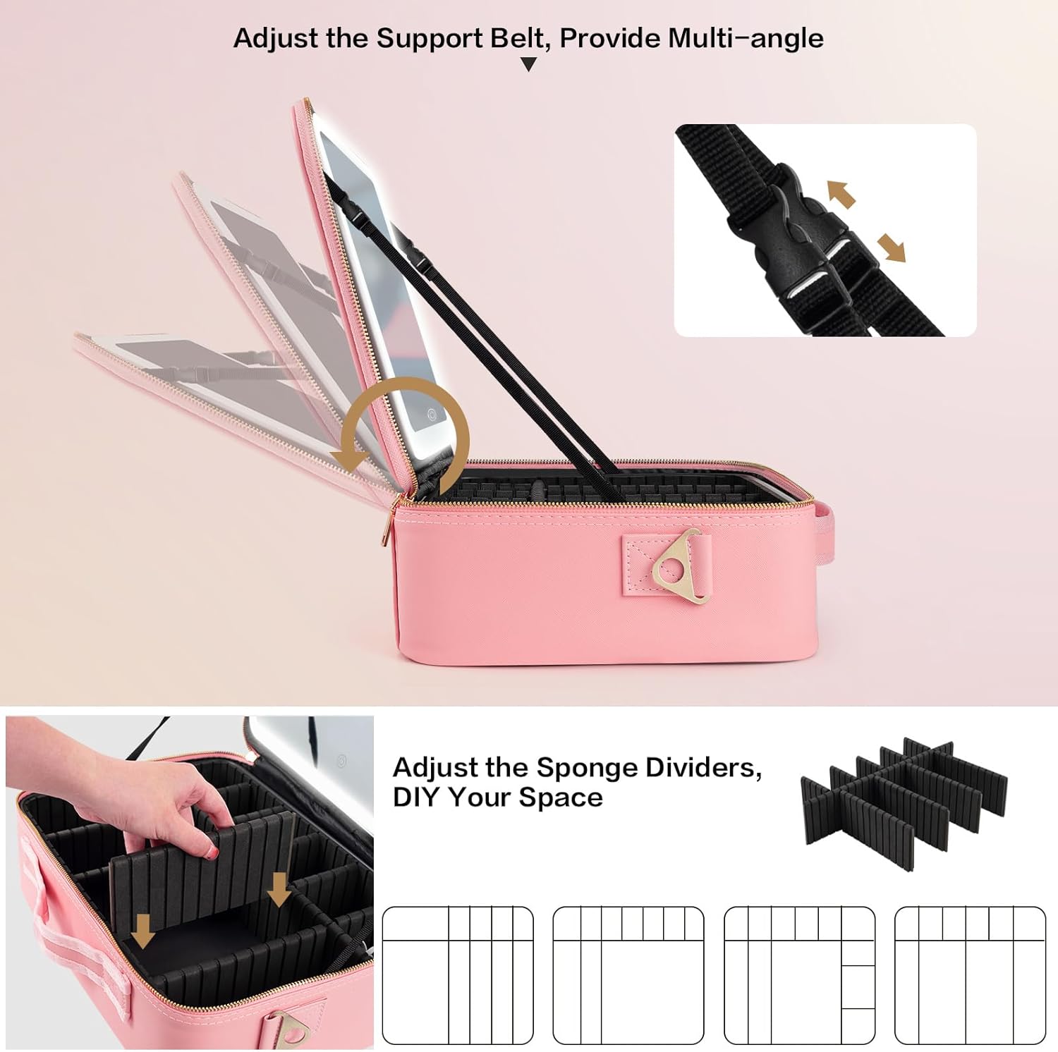Large Capacity Makeup Bag 15'' - Travel Accessories Toiletries ulasan dan harga