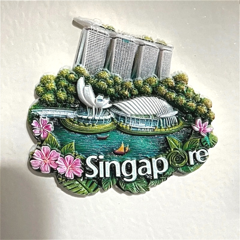 1PC Singapore Fridge Magnets,  - Travel Accessories Singapore ulasan dan harga